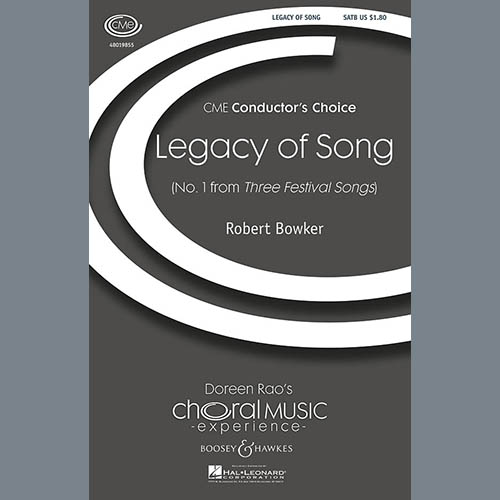cover: Legacy Of Song, Robert Bowker