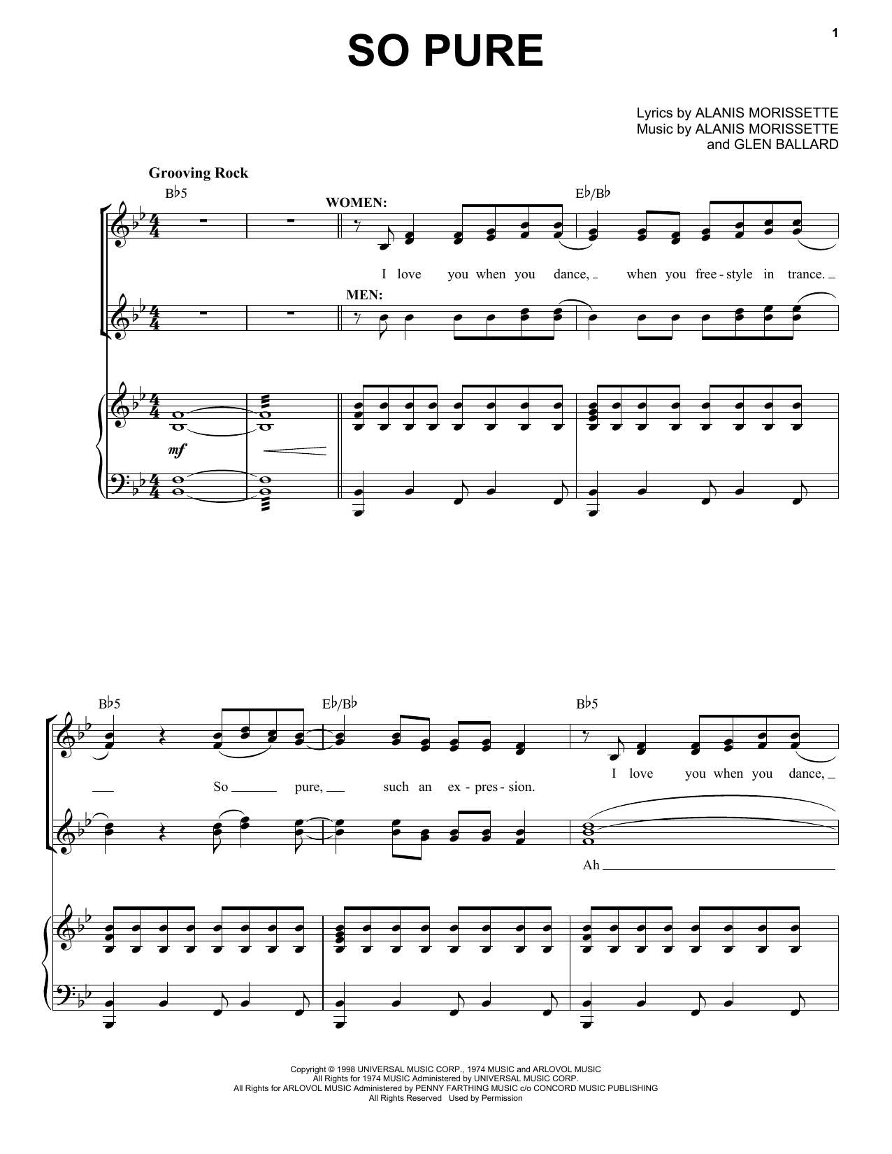 Product picture to: Lancer's Party (So Pure) (from Jagged Little Pill The Musical)