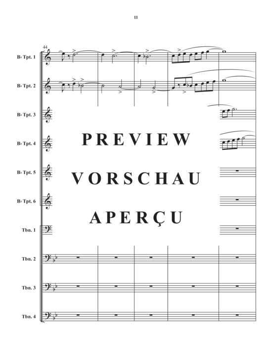 Product gallery: Page 13 of 21 Grand Intrada , , (Brass Ensemble, 6x trumpet + 4x trombone)