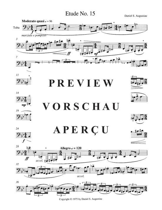 Product gallery: Page 20 of 21 Seventeen Etudes for Tuba , , (Tuba Solo)