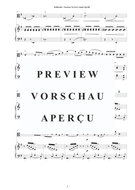 Produktgalerie: Seite 6 von 11 Nocturne Nr.4 Op.186, , Viola und Klavier