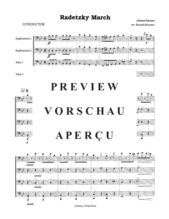 Product gallery: Page 3 of 20 Radetzky Marsch , , (Tuba Quartett EETT)