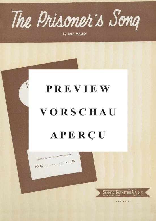 Produktgalerie: Seite 2 von 8 The Prisoner´s Song , Popular Standard, Klavier und Gesang