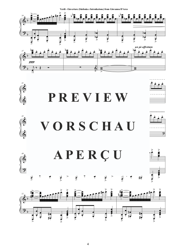 Produktgalerie: Seite 5 von 11 Ouvertüre (Sinfonia e Introduzione) aus Giovanna d'Arco - Klavier Version, , Klavier Solo