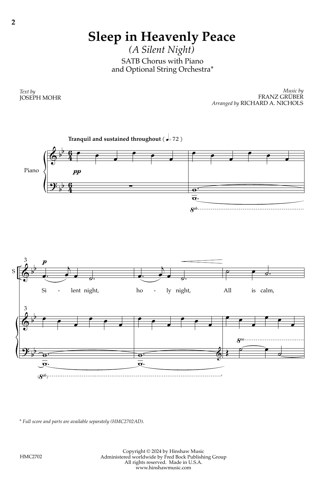 Produktbild zu: Sleep In Heavenly Peace (A Silent Night)