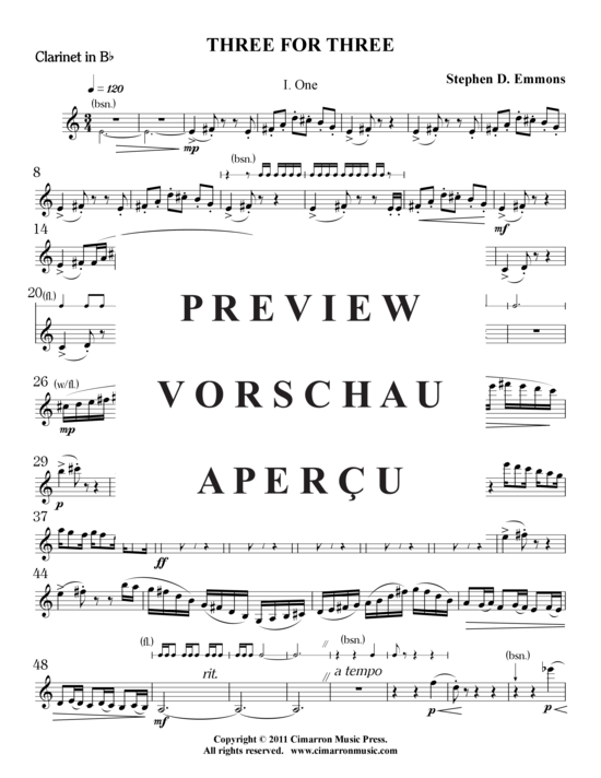 Product gallery: Page 19 of 21 Drei für Drei , , (flute, clarinet, bassoon)