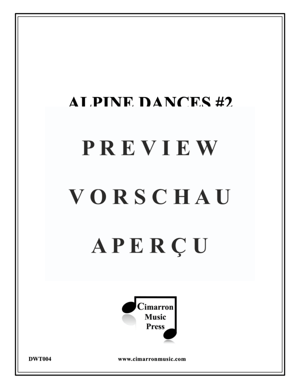 Produktgalerie: Seite 2 von 11 Alpine Dances #2, , Blechbläserquintett