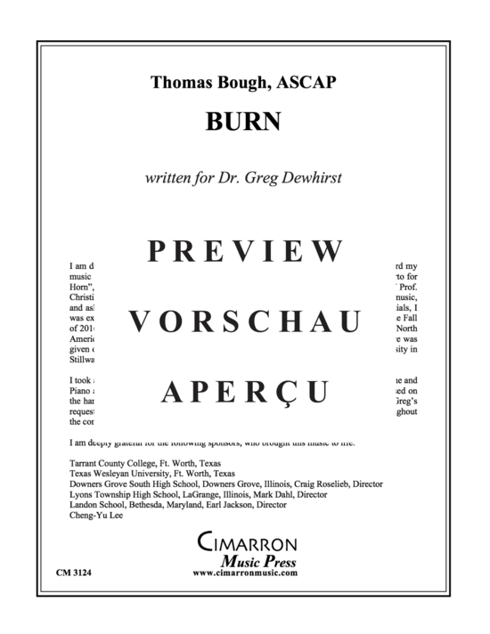 Product gallery: Page 2 of 17 Burn , , (alto saxophone + piano)