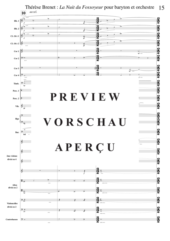 Product gallery: Page 20 of 21 La Nuit du Fossoyeur , , (baritone solo + orchestra)