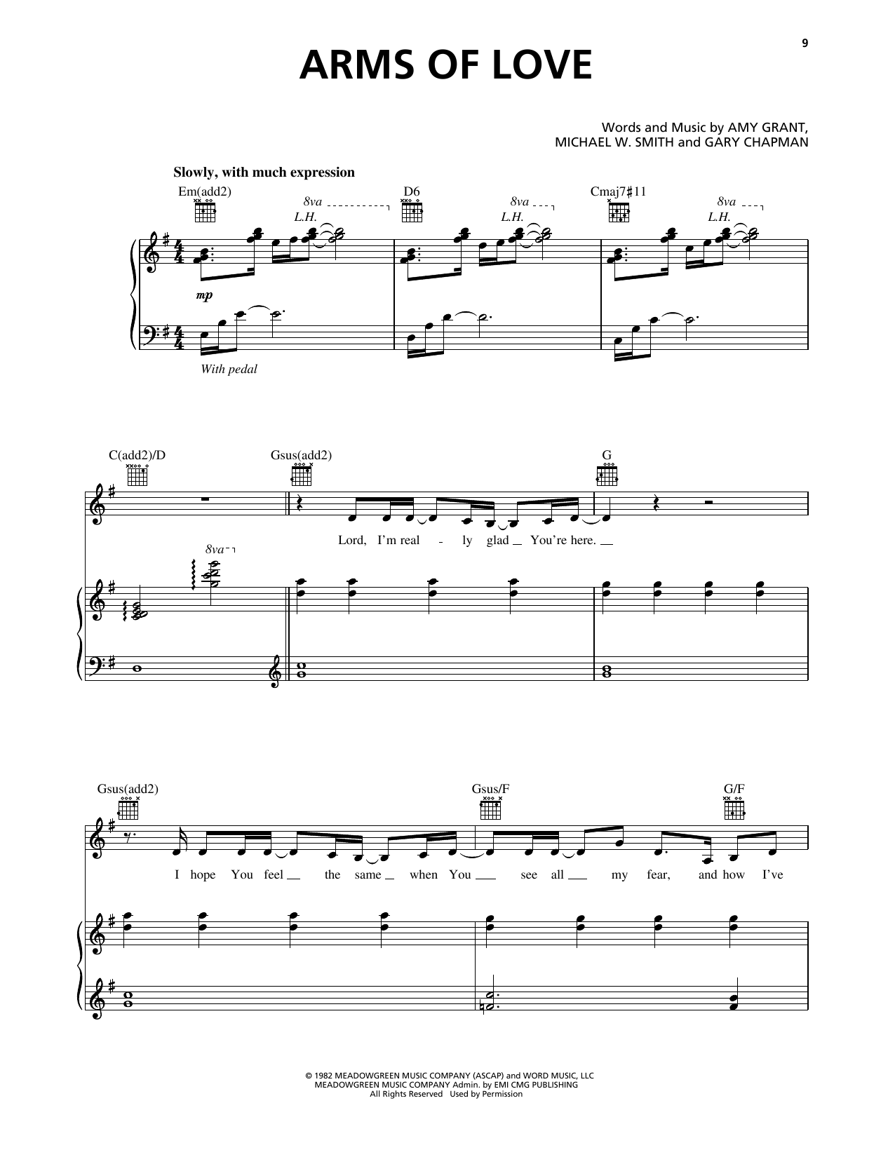 Produktgalerie: Seite 1 von 1 Arms Of Love, Amy Grant, Gesang, Gitarre, Klavier