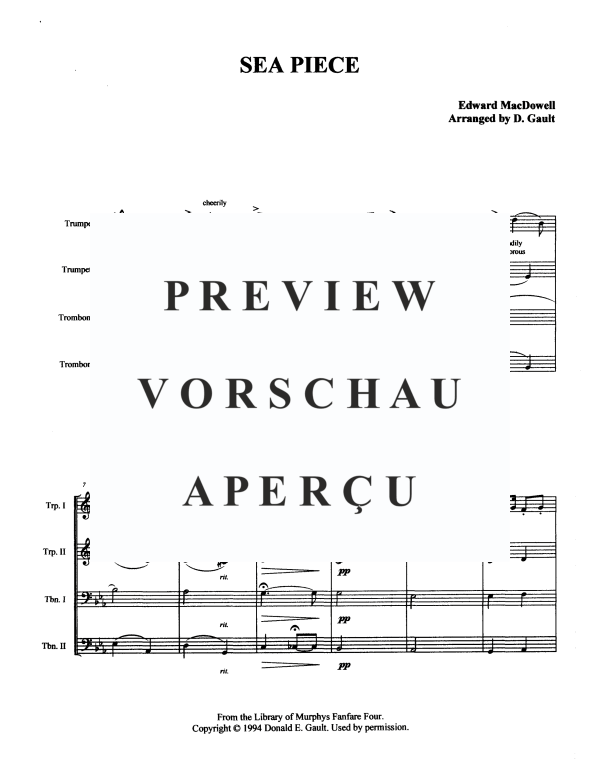 Produktgalerie: Seite 3 von 11 Sea Piece, , Blechbläserquartett