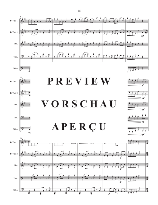 Produktgalerie: Seite 16 von 21 Montreal Suite , , (Blechbläser Quintett)