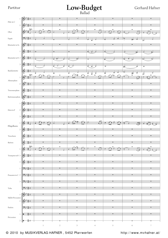 Product gallery: Page 1 of 11 Low-Budget, , (large wind orchestra)