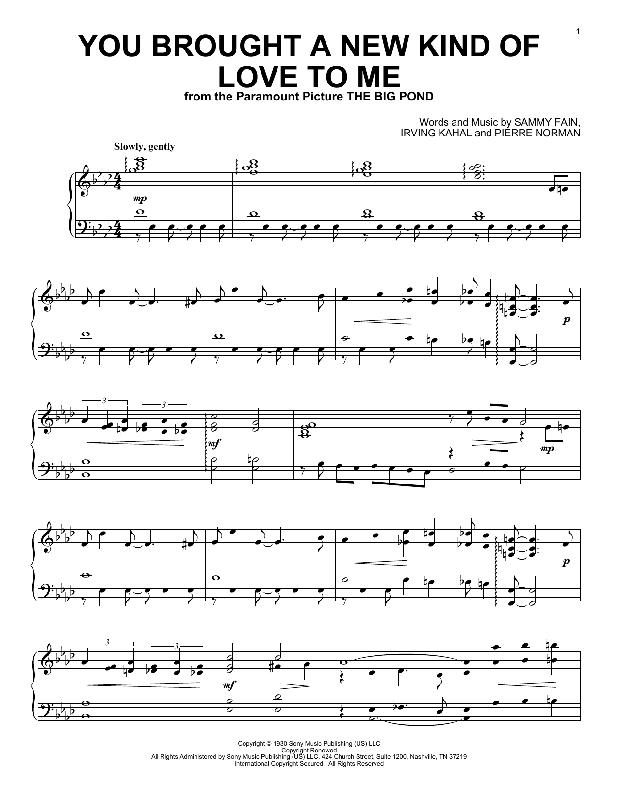 Produktbild zu:  You Brought A New Kind Of Love To Me - Frank Sinatra