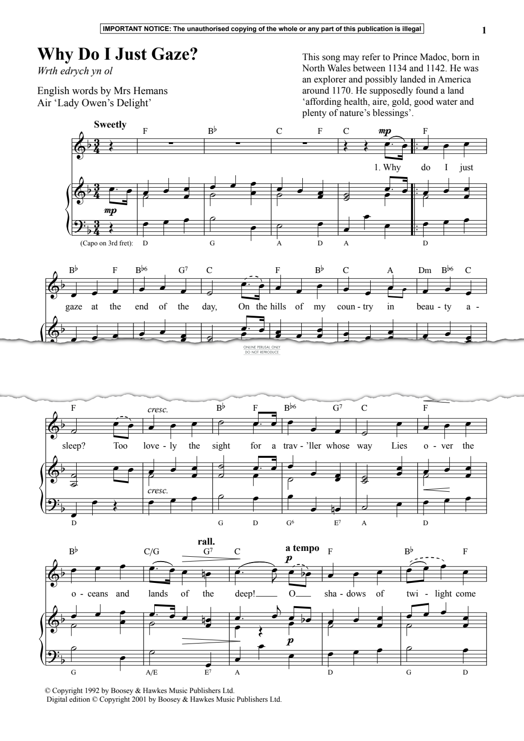 Produktgalerie: Seite 1 von 1 Why Do I Just Gaze?, , Gesang, Klavier