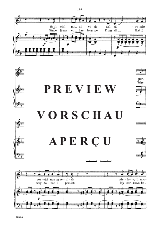 Product gallery: Page 10 of 13 Se il ciel mi divide, Parisotti, Alessandro, Medium Voice and Piano