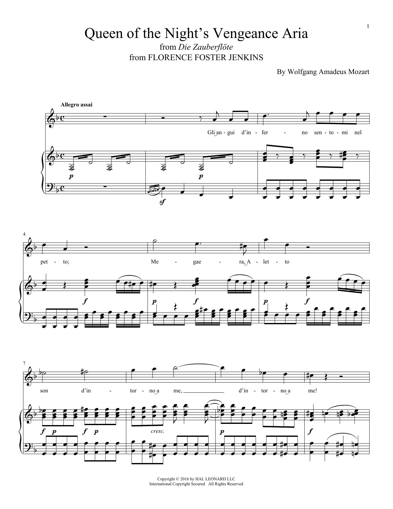 Produktbild zu: Queen Of The Night's Vengeance Aria