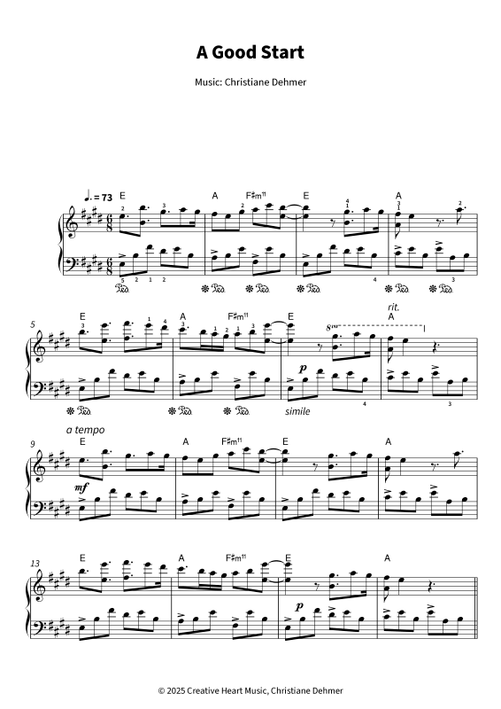 Produktgalerie: Seite 1 von 11 A Good Start, , Klavier Solo