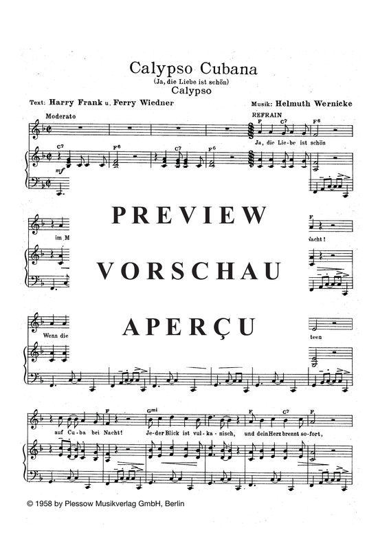 Produktgalerie: Seite 3 von 3 Calypso Cubana, , Klavier und Gesang