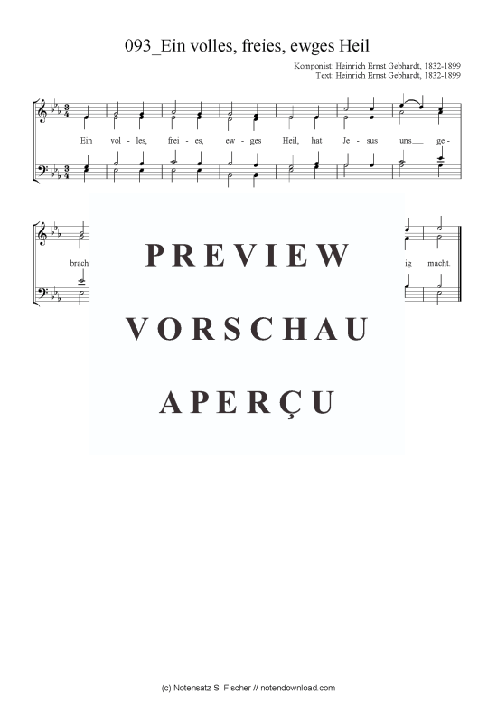 Product picture to: Ein volles, freies, ewges Heil Heinrich Ernst Gebhardt, 1832-1899 / Heinrich Ernst Gebhardt, 1832-1899