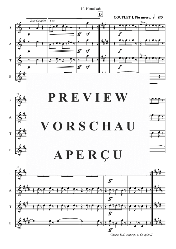 gallery: Hanukkah, , Saxophon Quartett SAT(A)B