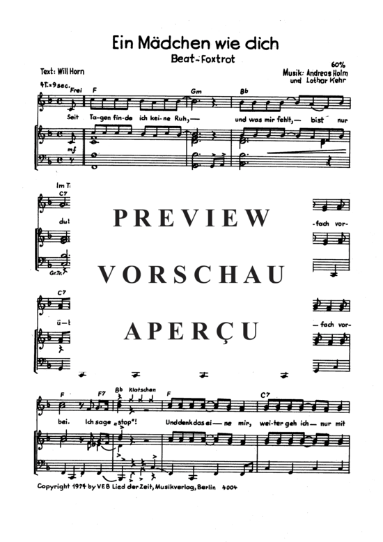 Product gallery: Page 4 of 4 Ein Mädchen wie dich , , Piano and Voice