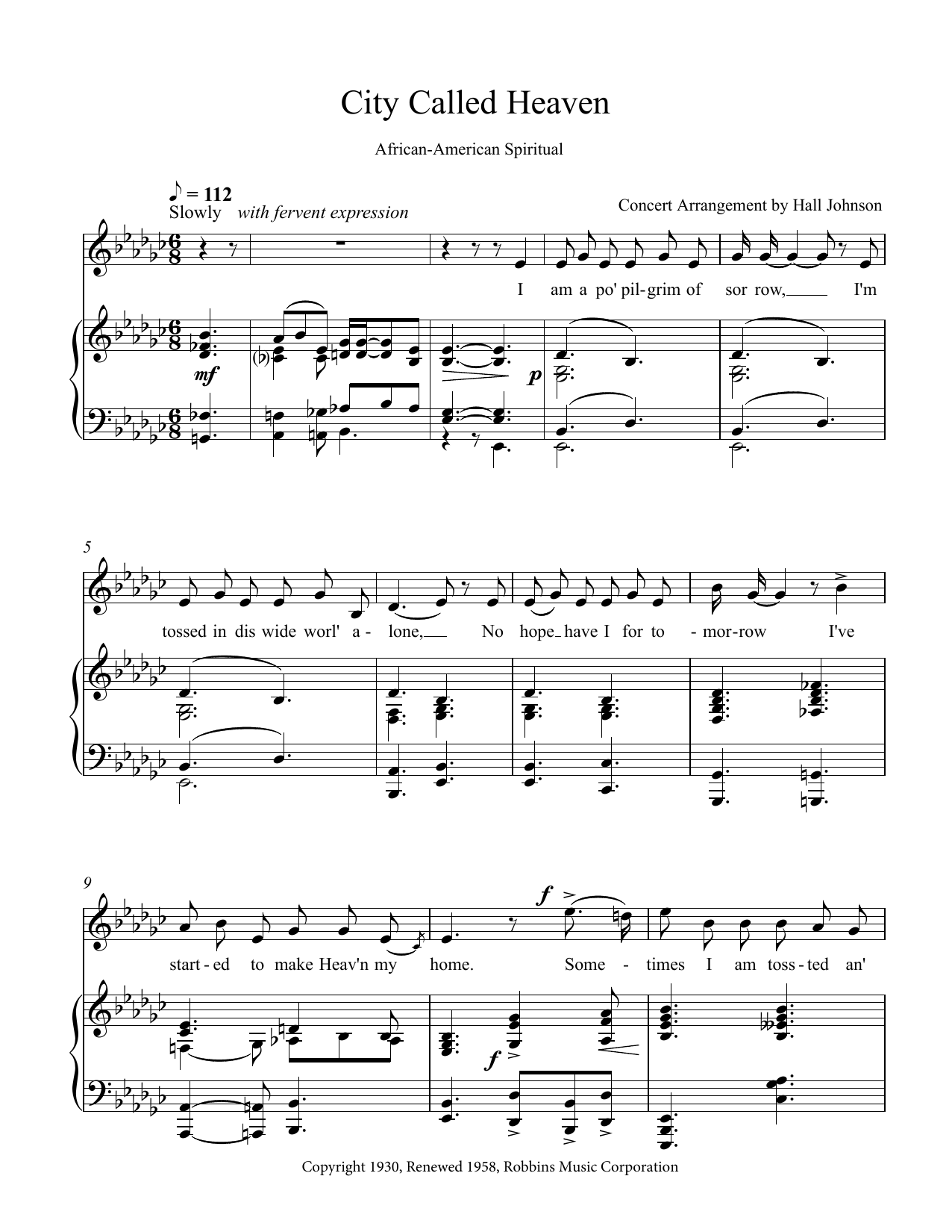 Produktbild zu: City Called Heaven (E-flat minor)
