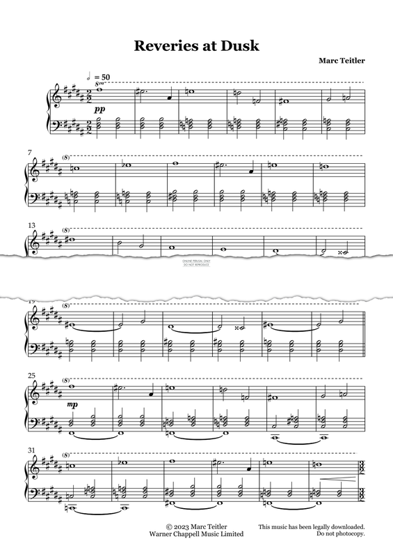 Produktgalerie: Seite 1 von 1 Reveries At Dusk, Marc Teitler, Klavier