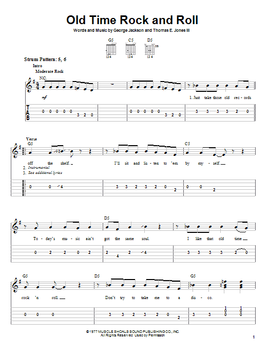 Product gallery: Page 1 of 1 Old Time Rock & Roll, Bob Seger