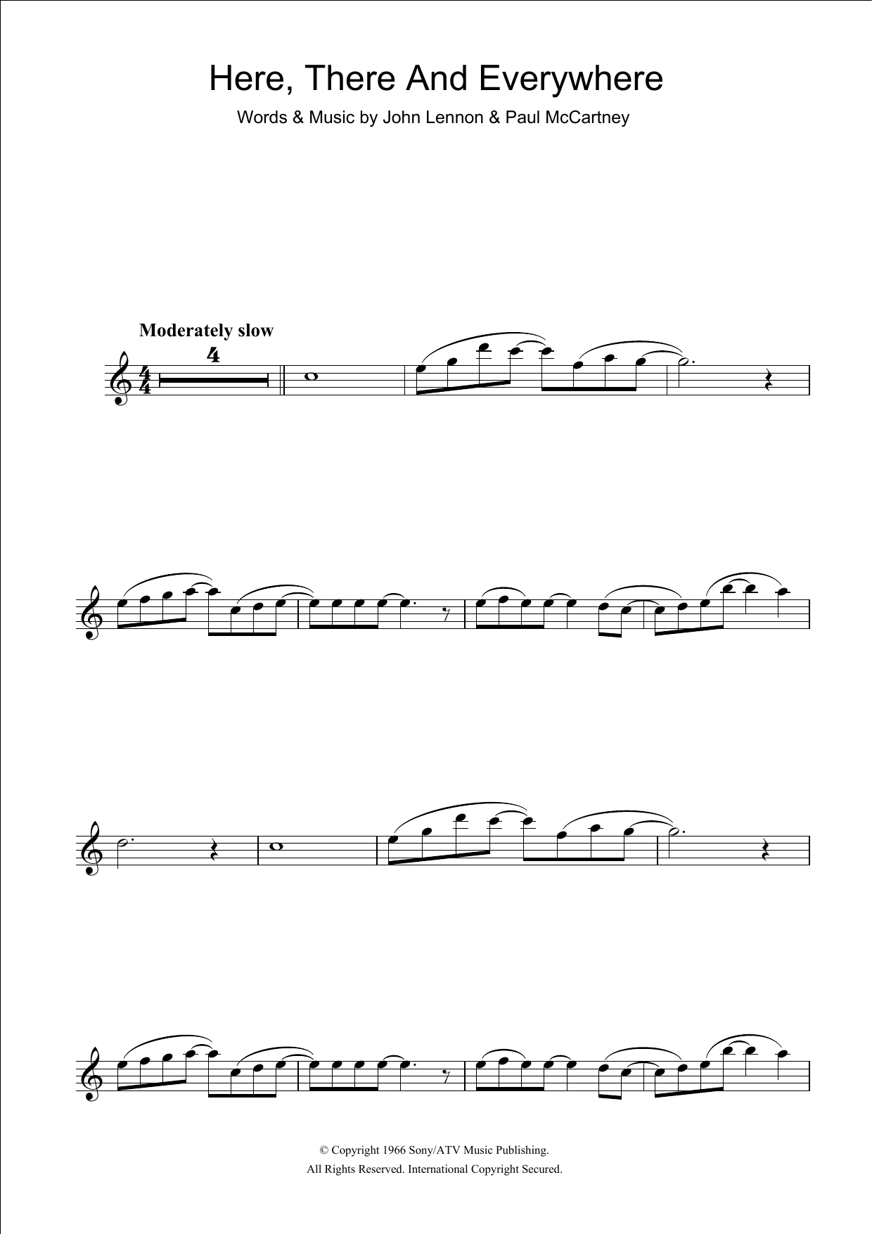 Product gallery: Page 1 of 1 Here, There And Everywhere, The Beatles