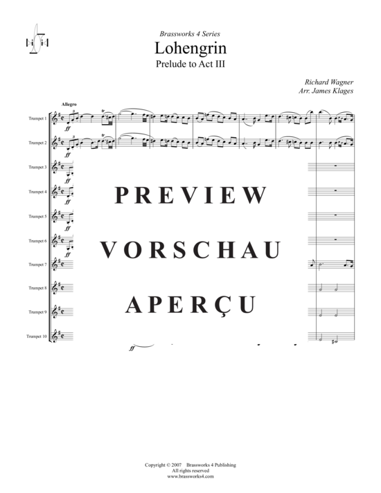 gallery: Lohengrin - Prelude (3.Akt) , , (Trompeten Ensemble)