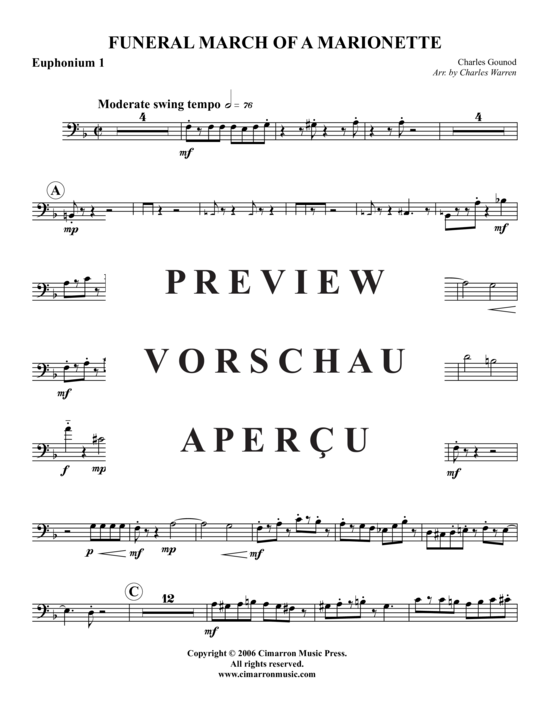 Product gallery: Page 6 of 17 Funeral March of a Marionette , , (Tuba Quartet: 2x Baritone, 2xTuba)