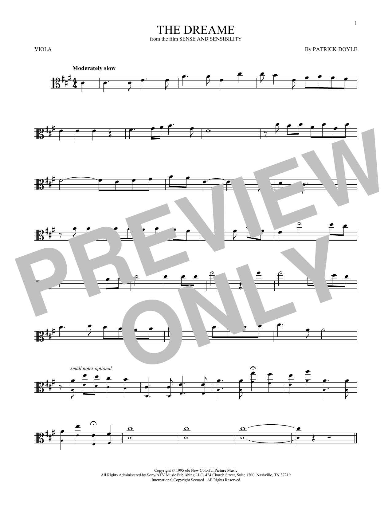 Product gallery: Page 1 of 1 The Dreame, Patrick Doyle