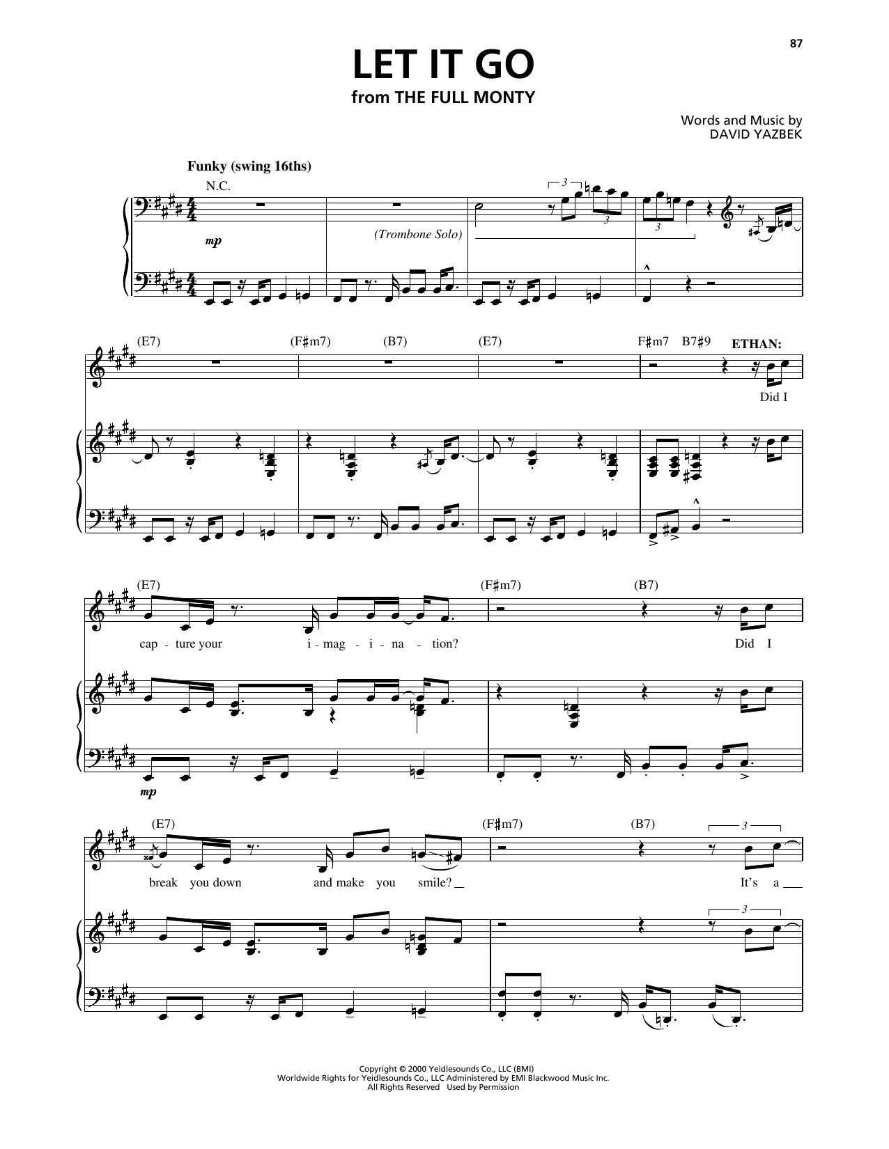 Produktbild zu: Let It Go (from The Full Monty)