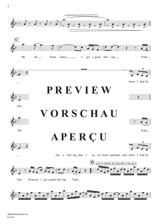 Produktgalerie: Seite 3 von 4 Levels , Avicii, (Oboe / Fagott)