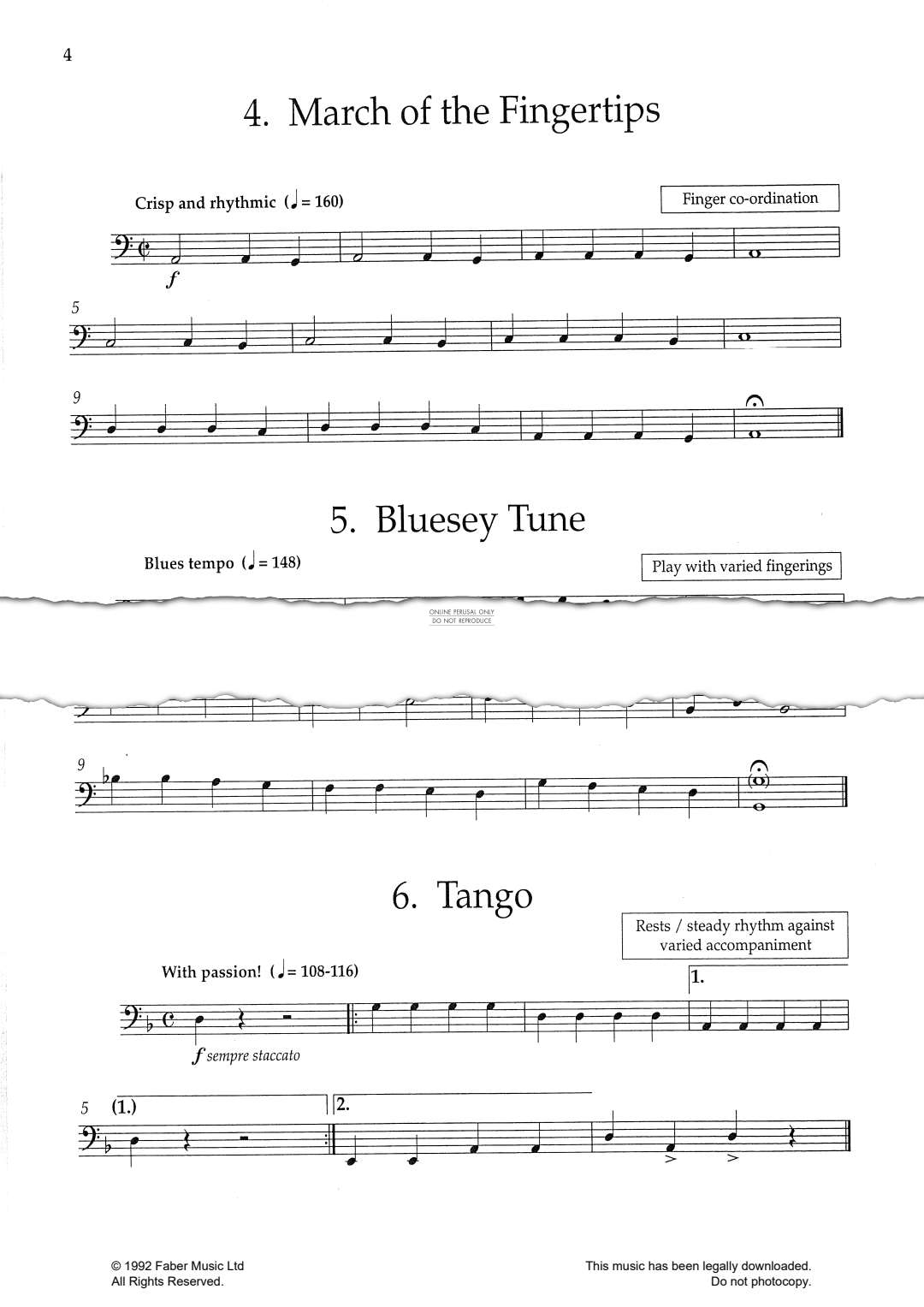 Produktgalerie: Seite 1 von 1 March Of The Fingertips, Tony Osborne, E-Bass