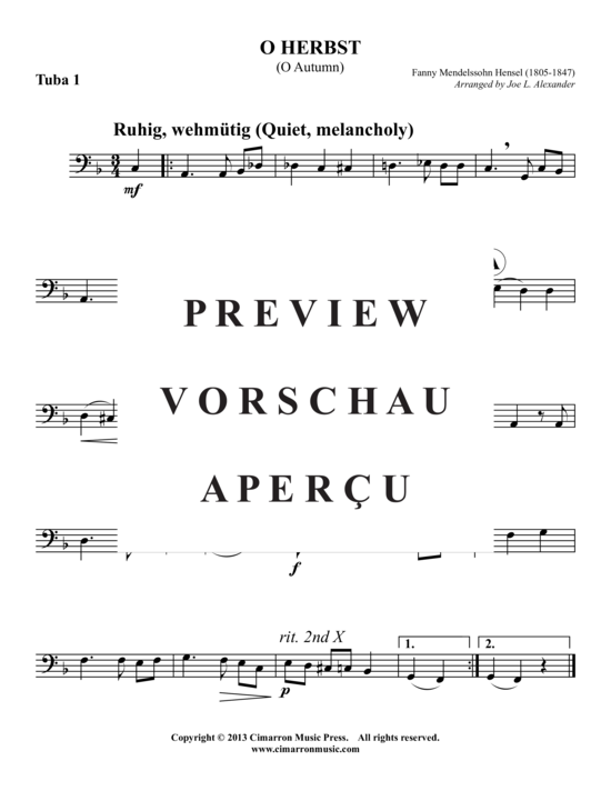 Product gallery: Page 7 of 8 O Herbst , , (2x Baritone, 2x Tuba)