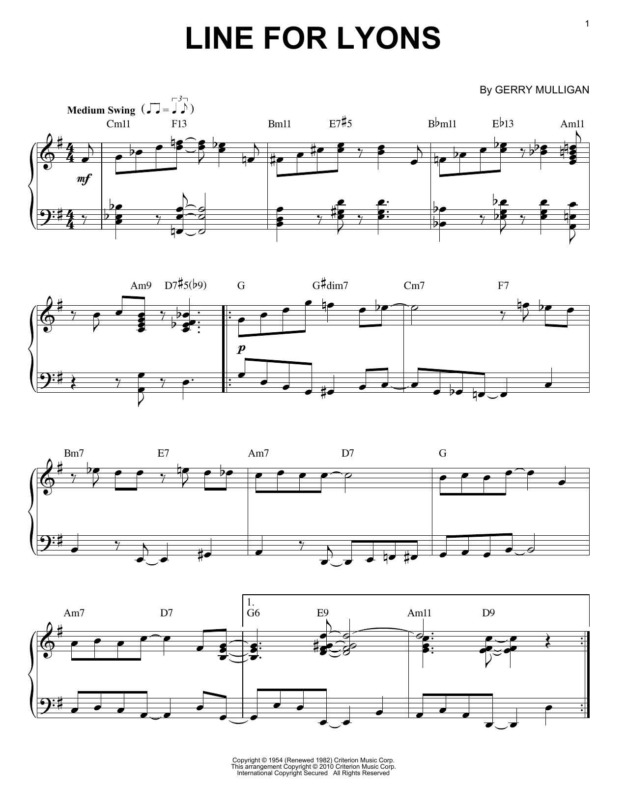Product picture to: Line For Lyons (arr. Brent Edstrom)