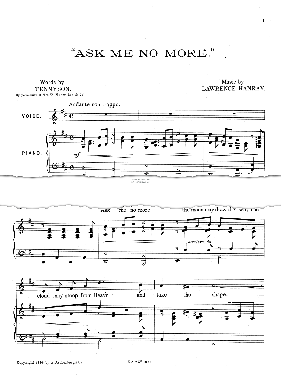Produktgalerie: Seite 1 von 1 Ask Me No More, Lawrence Hanray, Gesang, Klavier