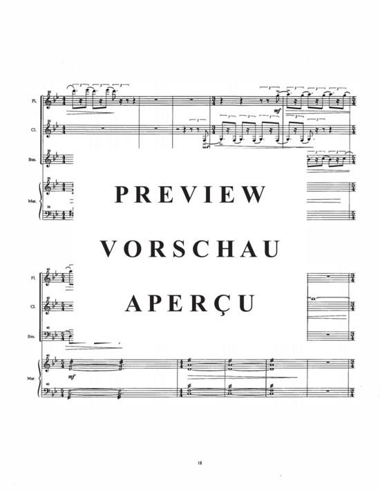 Product gallery: Page 21 of 21 Fantasy Quartet , , (flute, clarinet, bassoon and marimba)