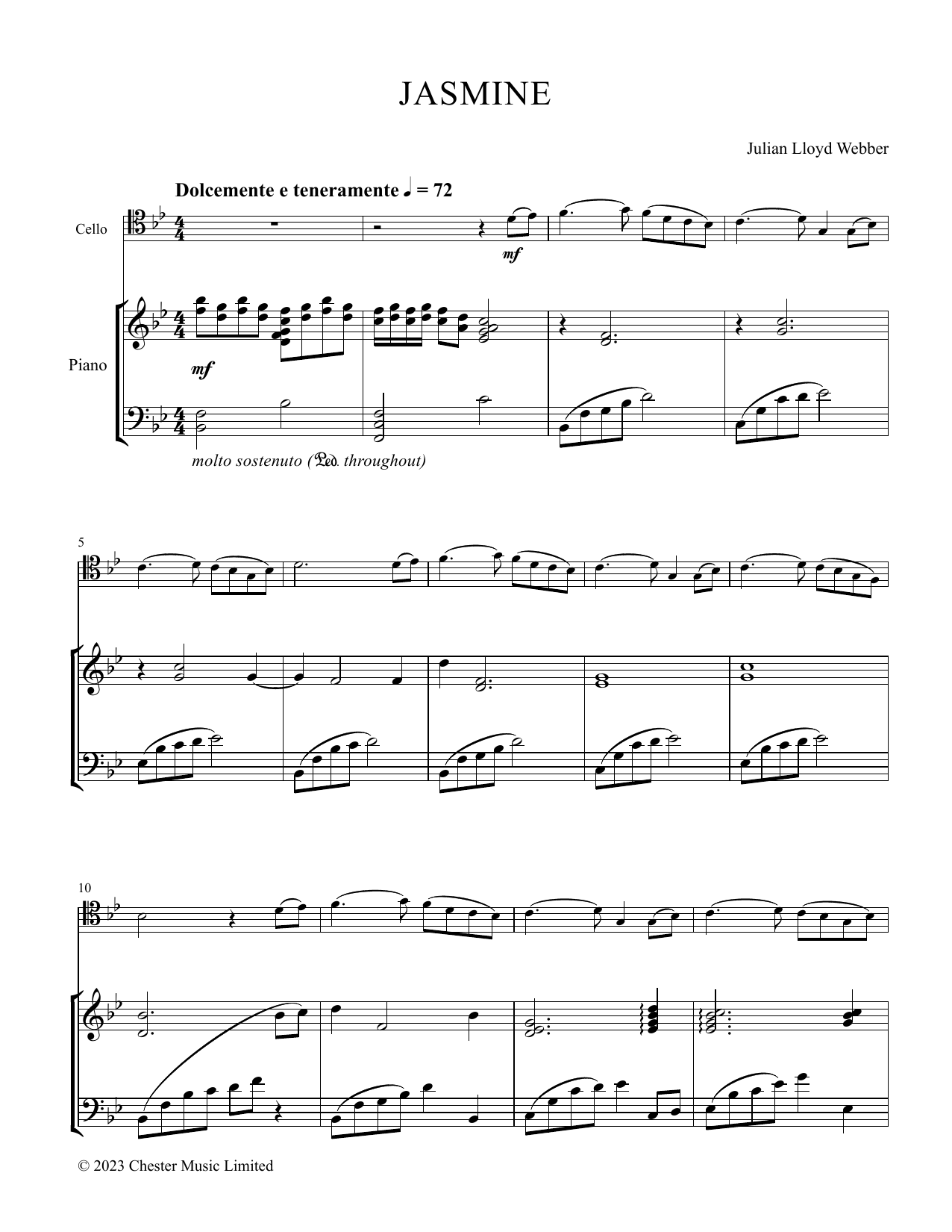 Produktgalerie: Seite 1 von 1 Jasmine, Julian Lloyd Webber, Klavier, Violoncello