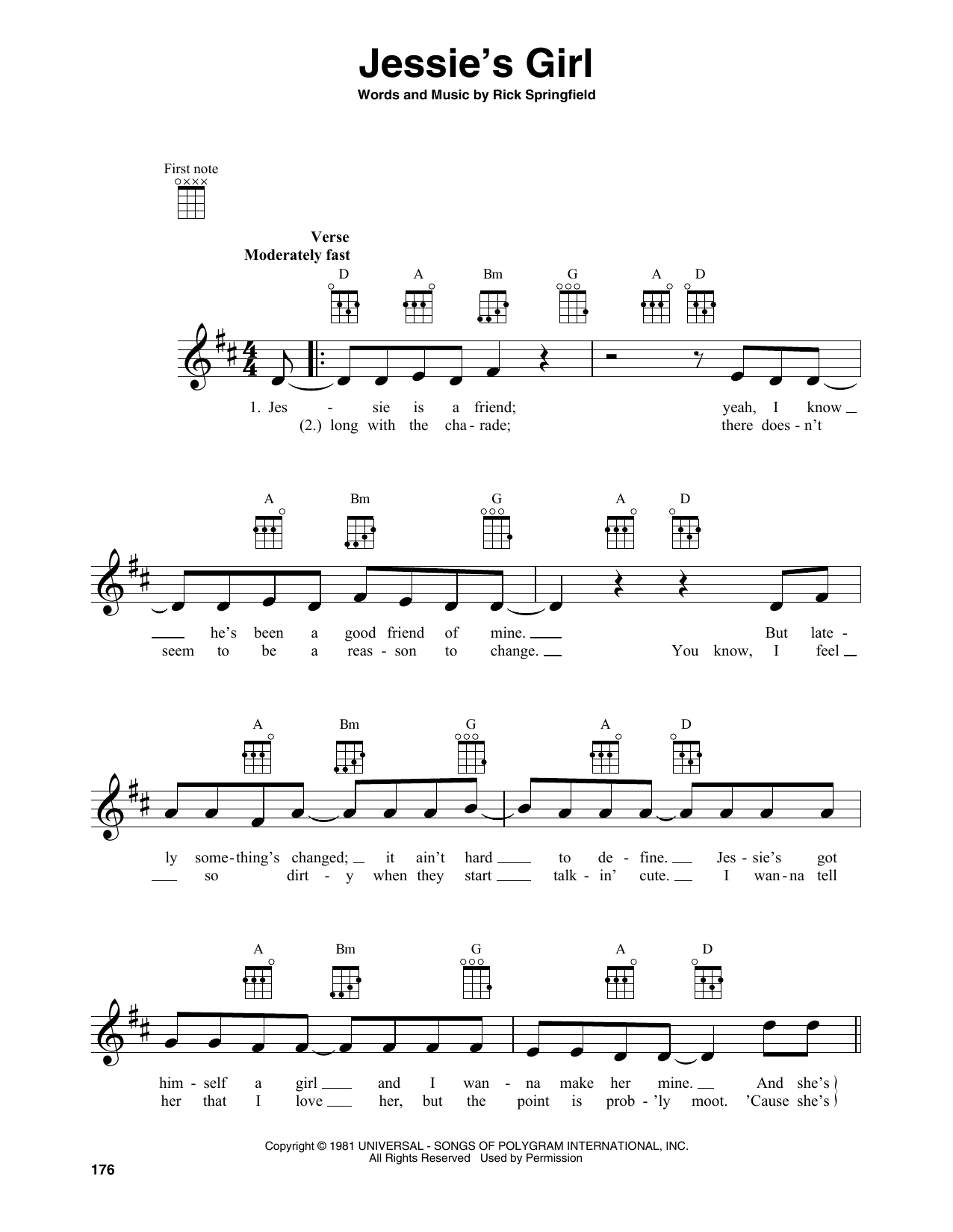 Product gallery: Page 1 of 1 Jessie's Girl, Rick Springfield