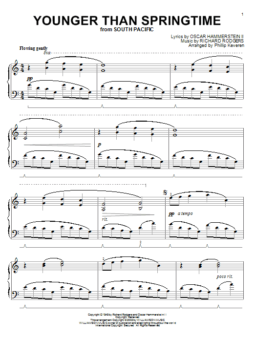 Product picture to: Younger Than Springtime (arr. Phillip Keveren)