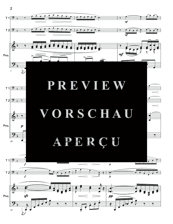 Produktgalerie: Seite 6 von 10 Flower Duet from Lakme, , (Trio 2x Tuba + Klavier)