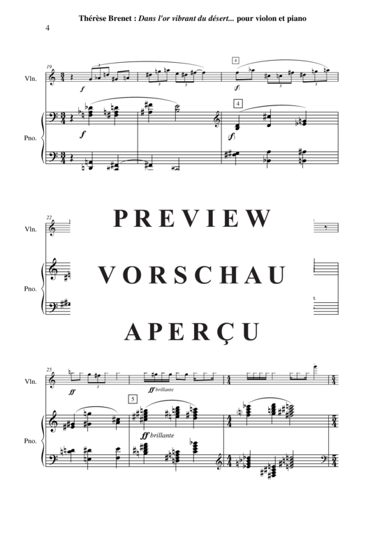 Product gallery: Page 5 of 9 Dans L'or Vibrant du désert , , (Klavier & Violin)