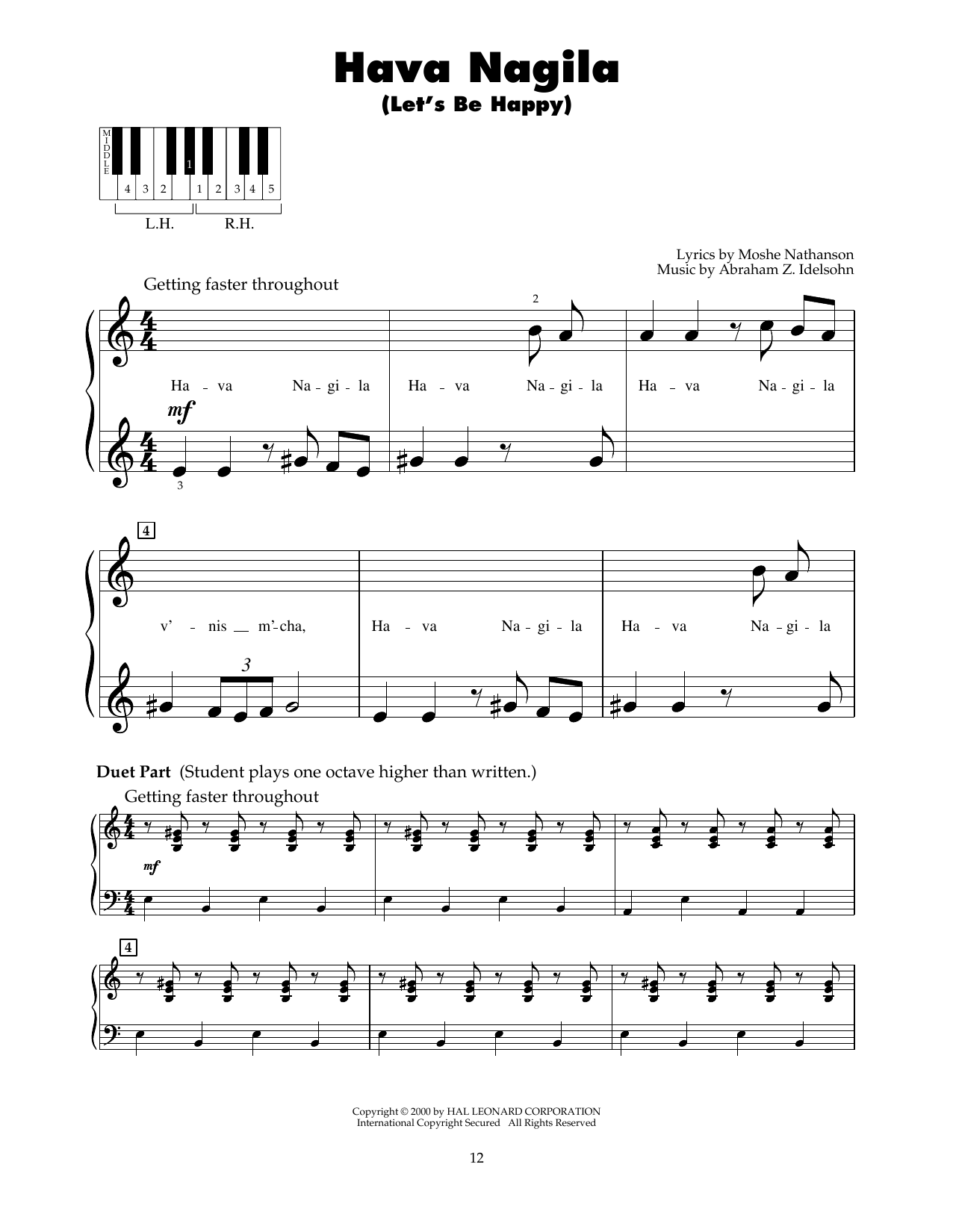 Product picture to: Hava Nagila (Let's Be Happy)