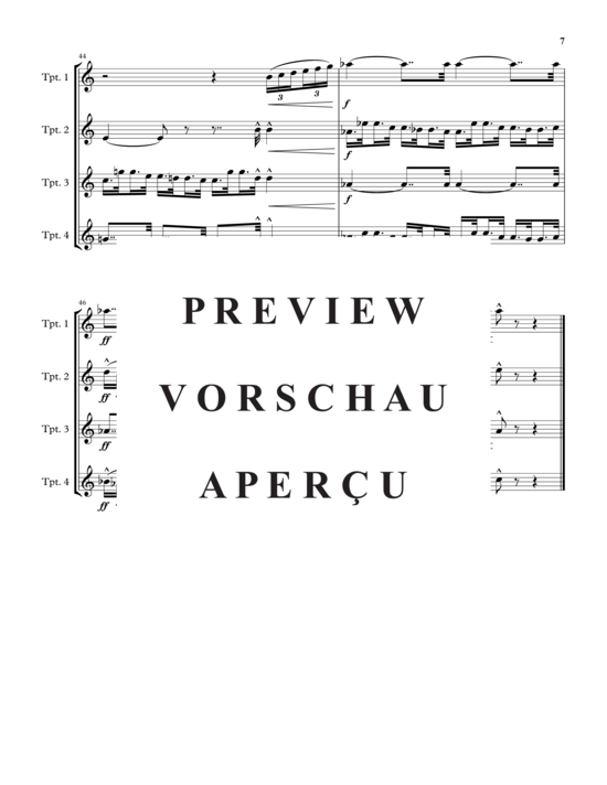 Produktgalerie: Seite 10 von 21 Fanfare and Caprice , , (4 Trompeten)