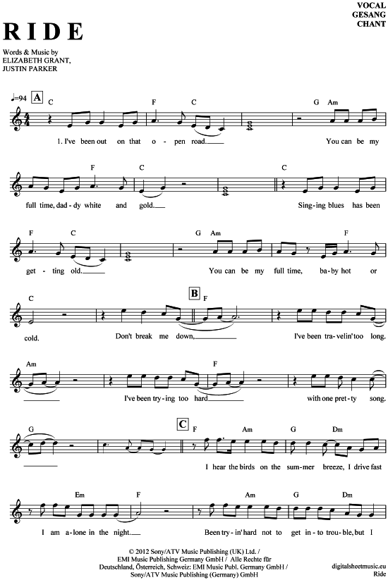 Product gallery: Page 1 of 4 Ride , Rey, Lana del, (vocals)