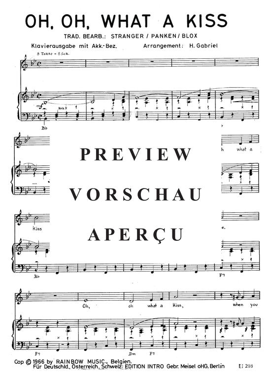 Produktgalerie: Seite 4 von 4 Oh, Oh, What A Kiss, Andy, Will, Klavier und Gesang