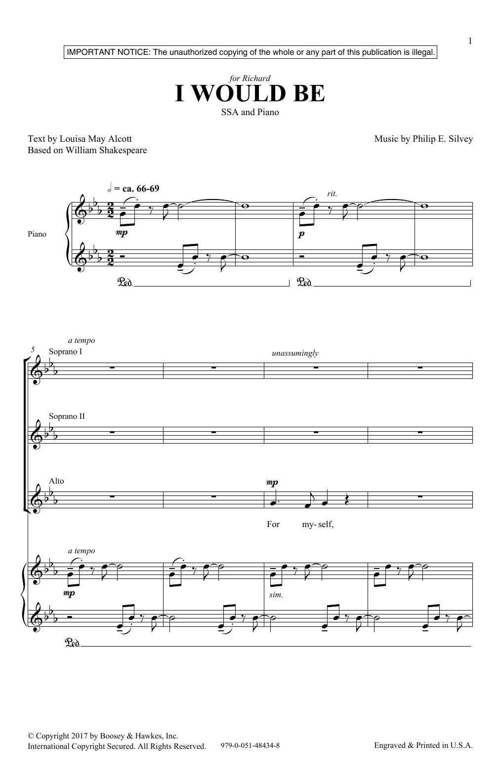 Produktgalerie: Seite 1 von 1 I Would Be, Louisa May Alcott, Chor